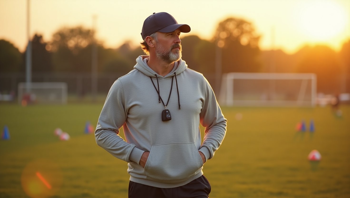Coach Pigeon Holding Court in Hoodie and Joggers