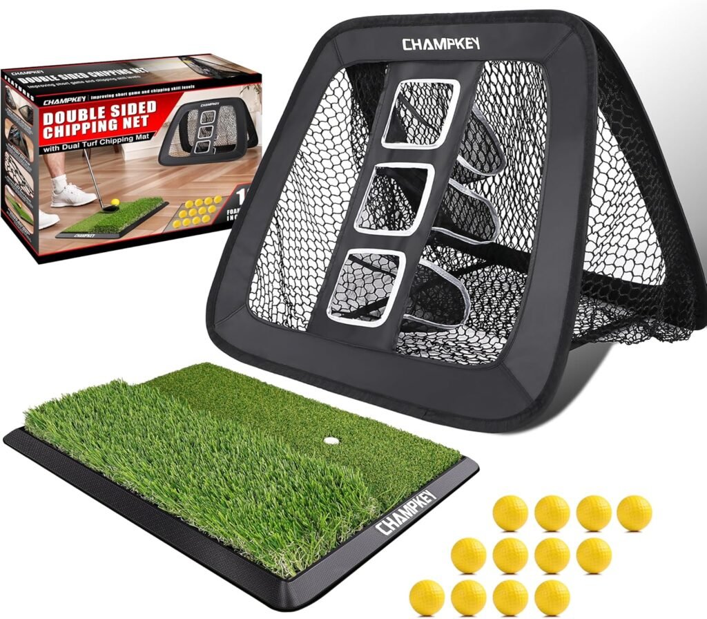 CHAMPKEY Double Sided Golf Chipping Net | Sideline Legends
