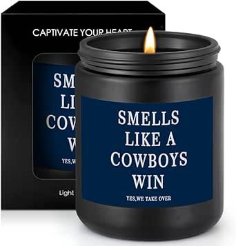 Smells Like A Cowboys Win Scented Candle Football