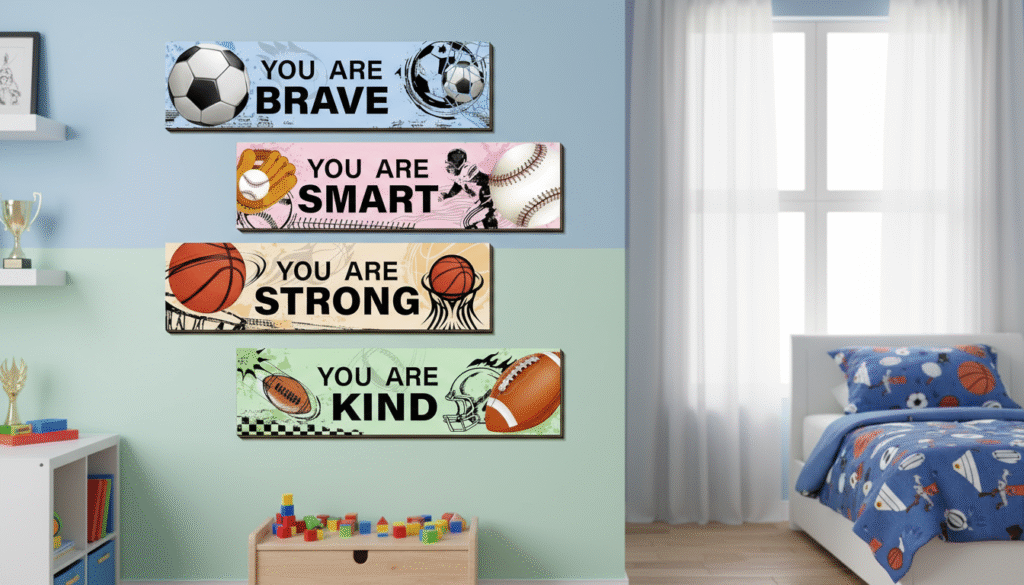 Kids’ Sports Wooden Hanging Signs | Sideline Legends